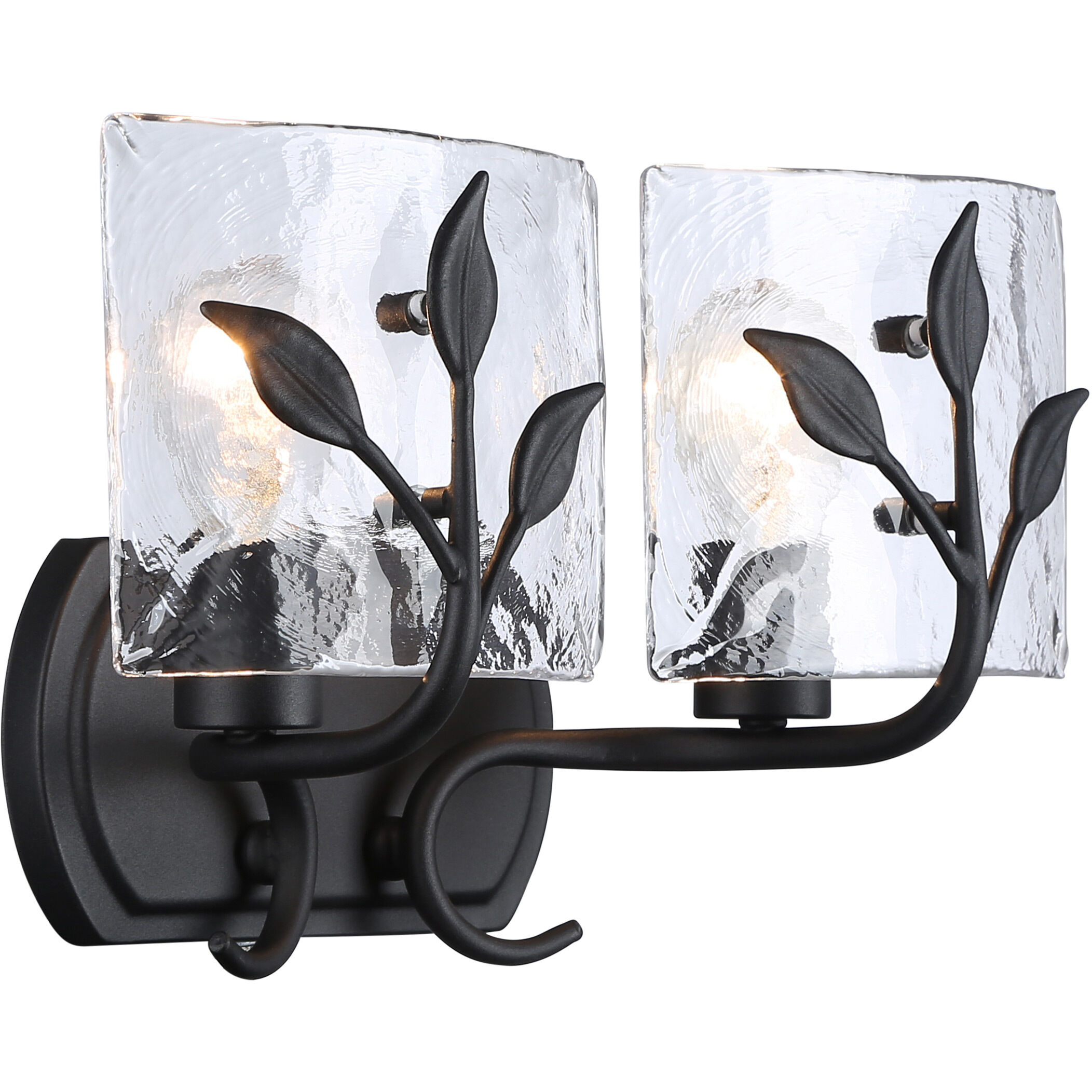 Calla Vanity Wall Light in Natural Black