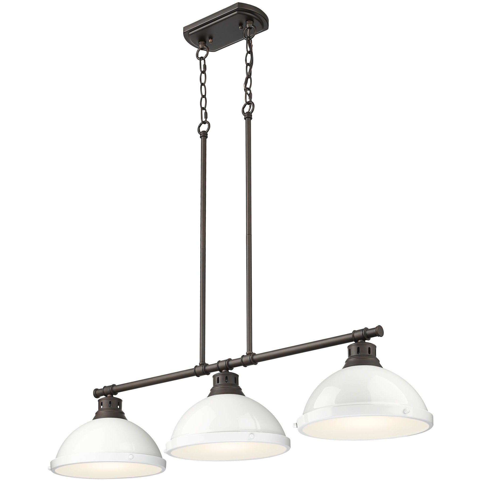 Yep Duncan Island Light Ceiling Light in Rubbed Bronze, White