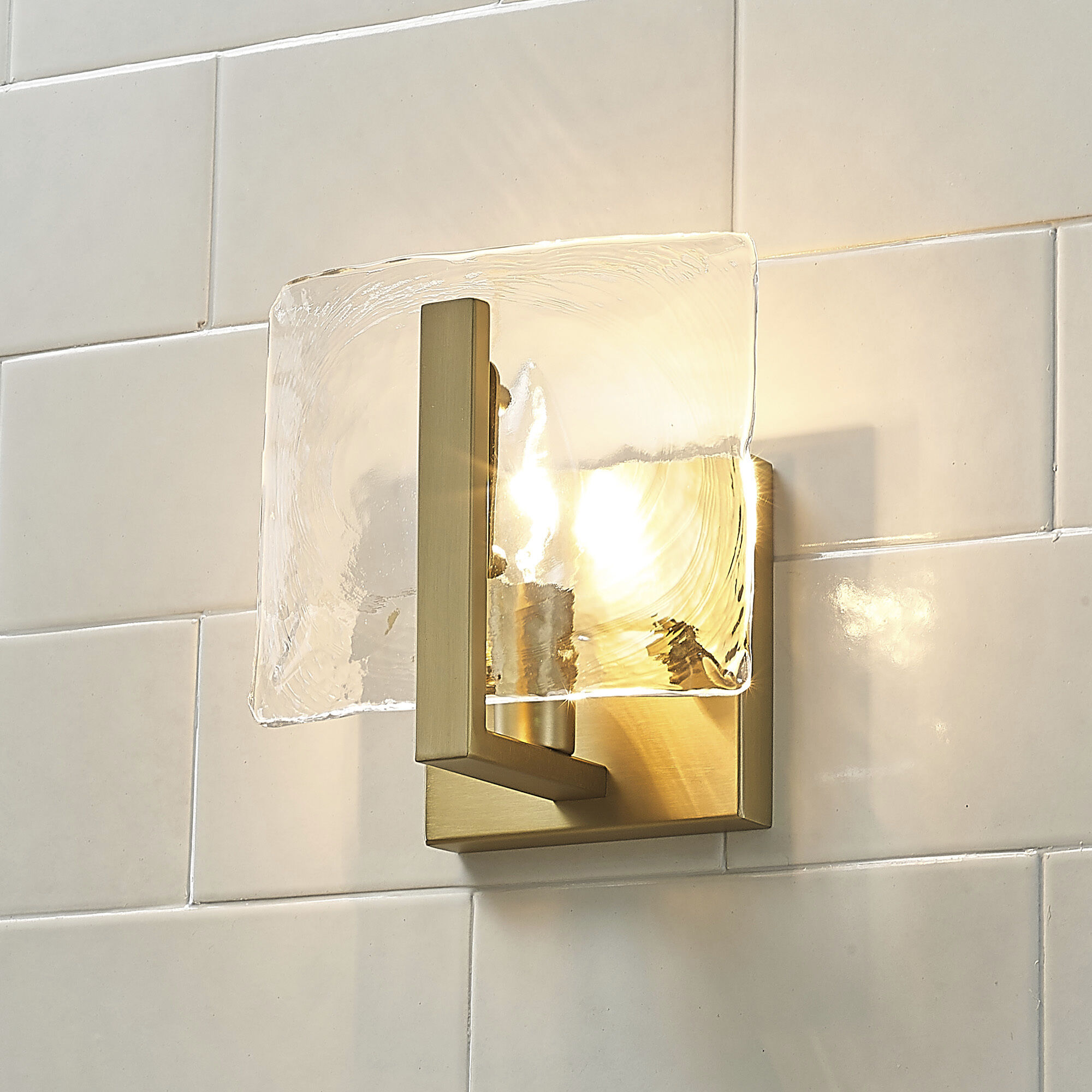 Aenon 1 Light 6.88 inch Brushed Champagne Brass Wall Sconce Wall Light