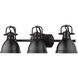 Yep Duncan Vanity Wall Light in Matte Black