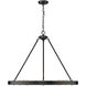 Castile 32 inch 60.00 watt Matte Black Chandelier Ceiling Light