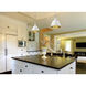 Bartlett Pendant Ceiling Light in French White, Large