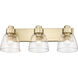 Remy Vanity Wall Light in Brushed Champagne Brass