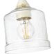 Keating 1 Light 5.88 inch Antique Ivory Pendant Ceiling Light
