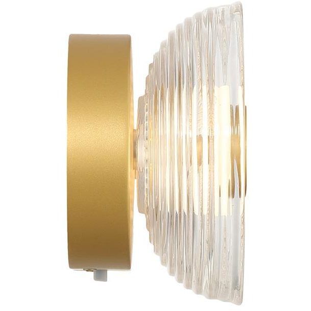 Wry Plexus 1 Light 5.88 inch Satin Brushed Gold Outdoor Wall Light