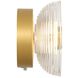 Wry Plexus 1 Light 5.88 inch Satin Brushed Gold Outdoor Wall Light