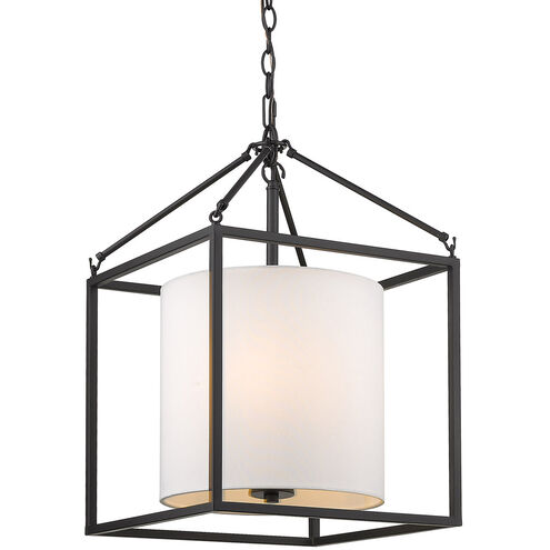 Manhattan 3 Light 15 inch Matte Black Pendant Ceiling Light