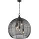 Calypso 5 Light 24.88 inch Matte Black Pendant Ceiling Light