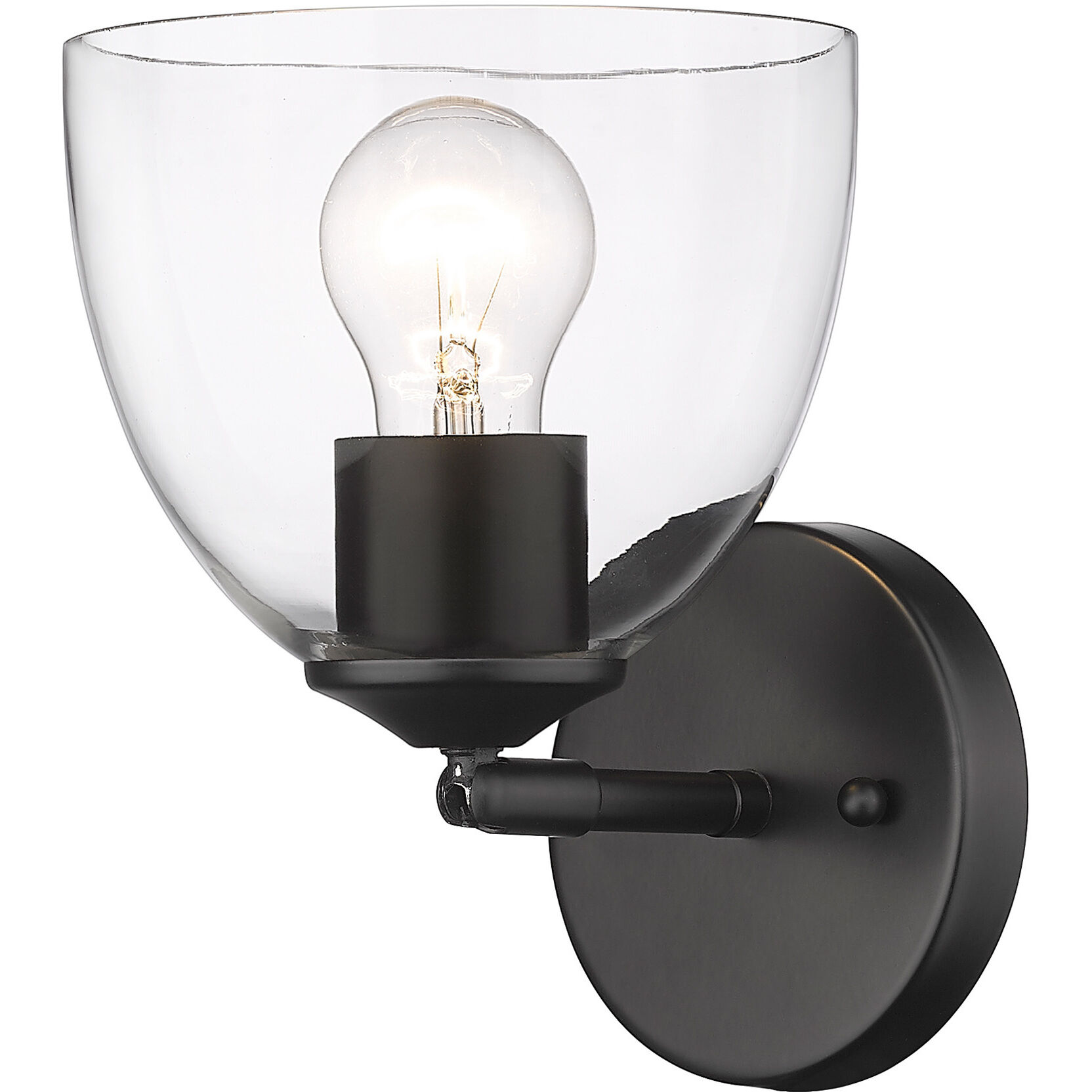 Roxie 1 Light 6.25 inch Matte Black Wall Sconce Wall Light