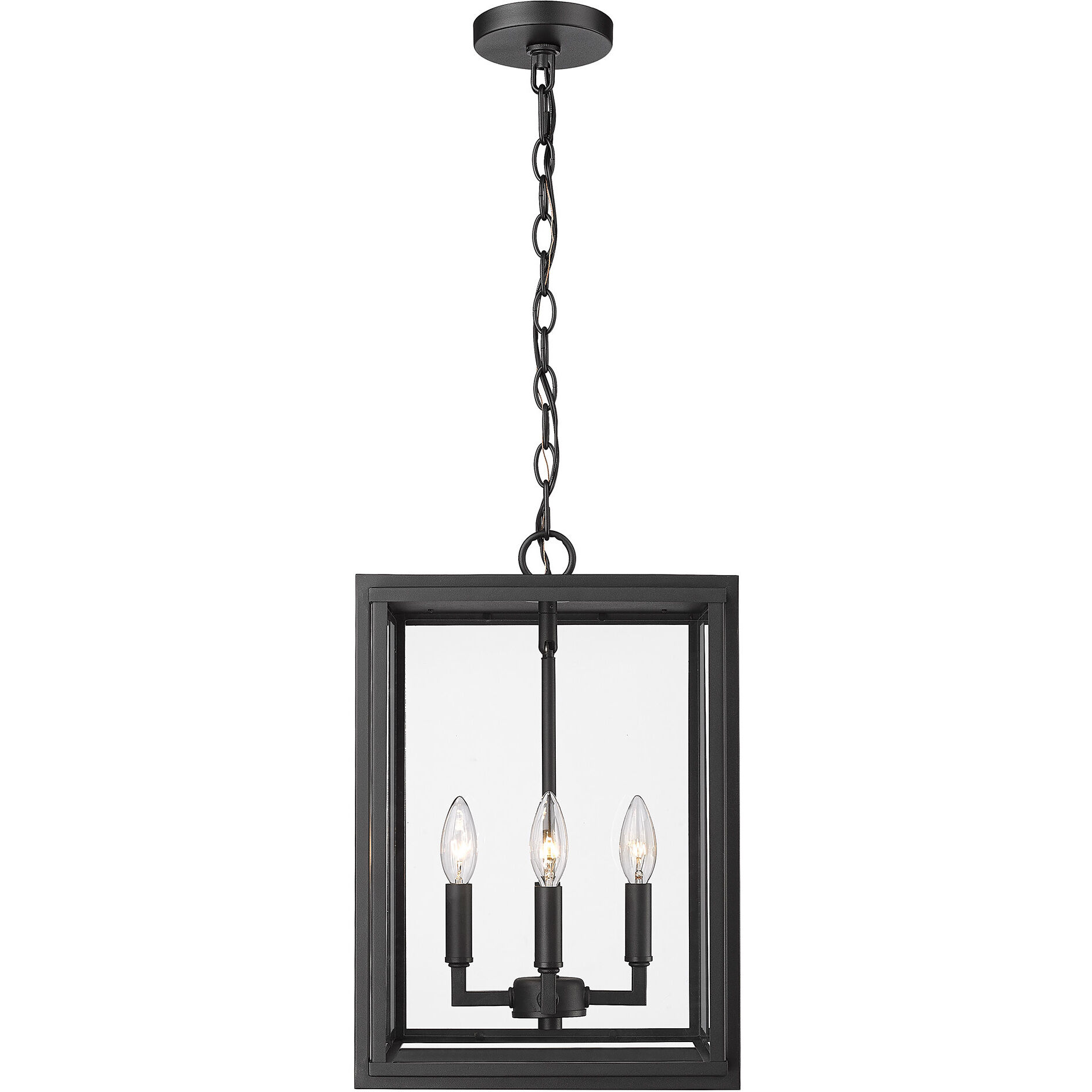 Tribeca 4 Light 12 inch Natural Black Outdoor Pendant