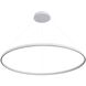 Veritas LED 47.25 inch Sand White Ring Chandelier Ceiling Light