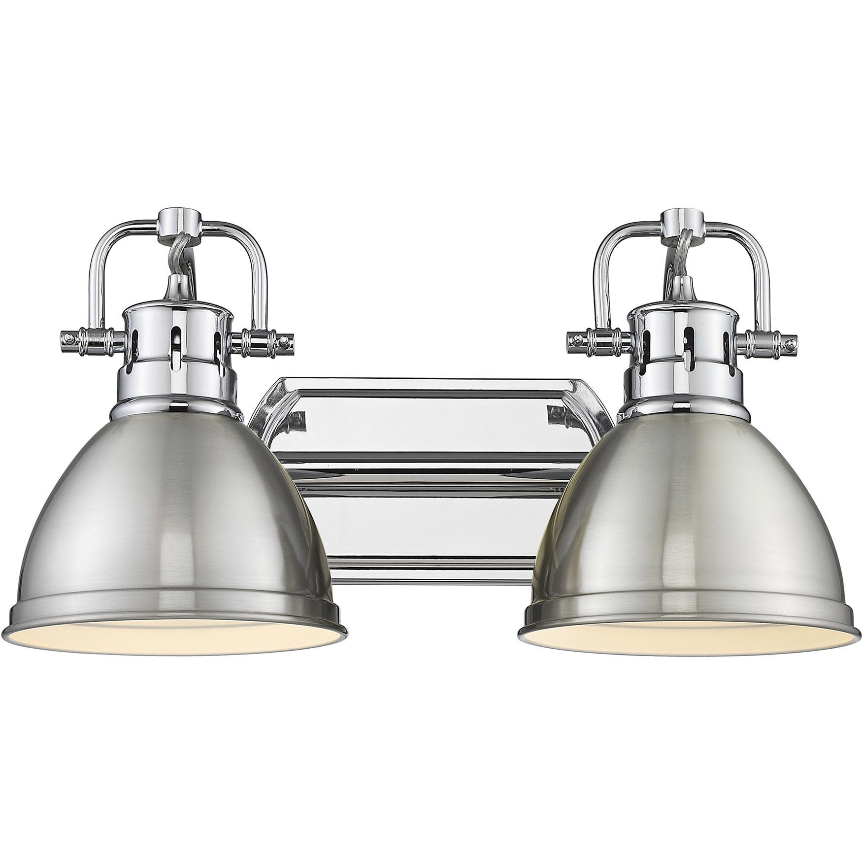 Yep Duncan Vanity Wall Light in Chrome, Pewter