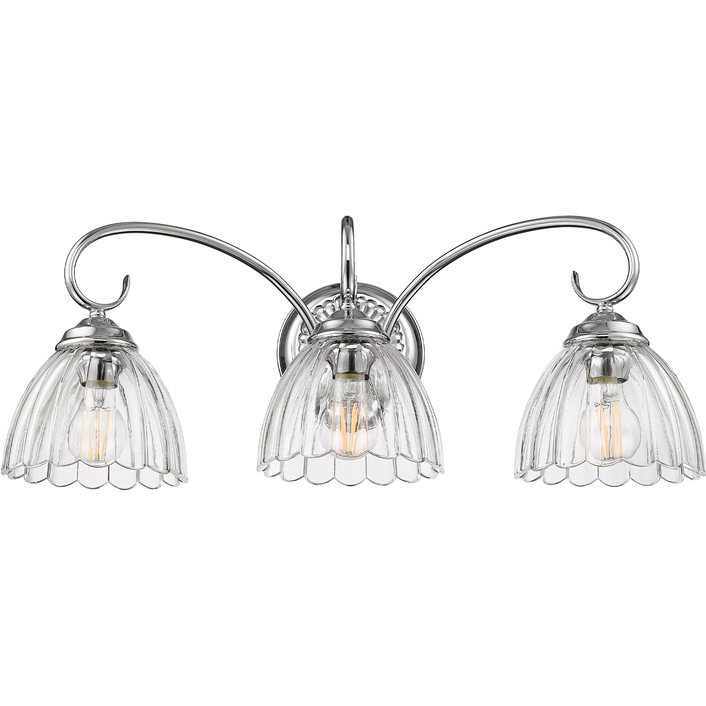 Audra Vanity Wall Light in Chrome