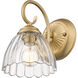 Audra Wall Sconce Wall Light in Brushed Champagne Bronze