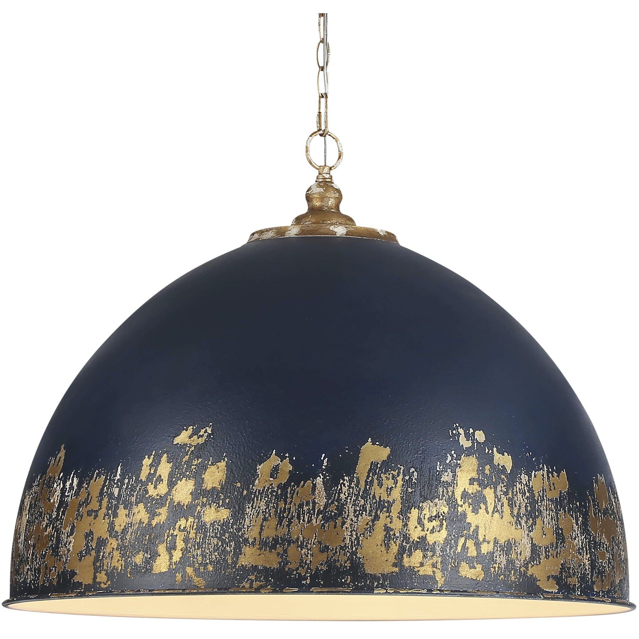 Alison Pendant Ceiling Light in Antique Matte Navy