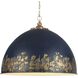 Alison Pendant Ceiling Light in Antique Matte Navy