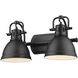 Yep Duncan Vanity Wall Light in Matte Black