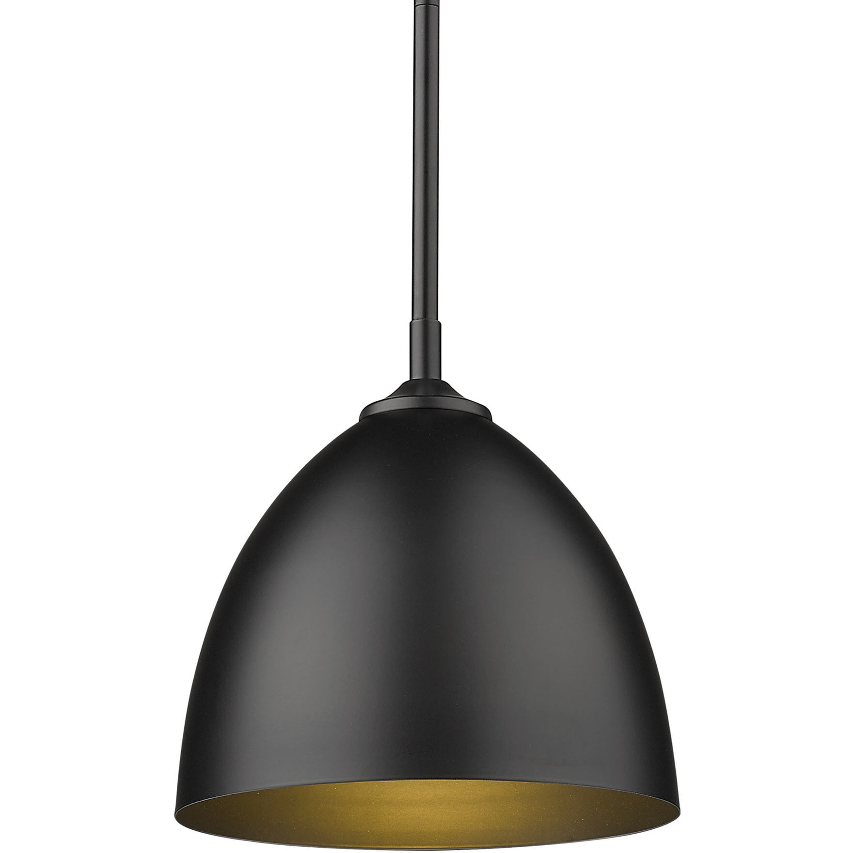 Yep Zoey Pendant Ceiling Light in Olympic Gold, Matte Black, Small