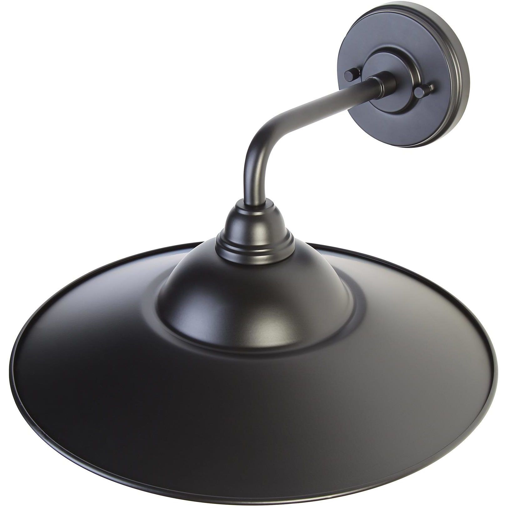 Yep Croma 1 Light 15.5 inch Matte Black Outdoor Wall in No Glass