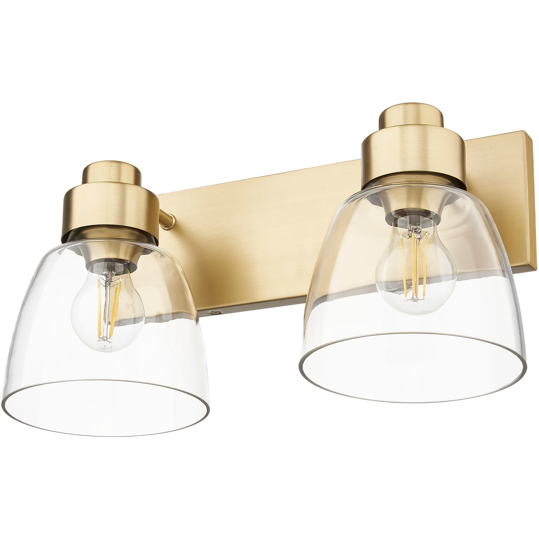 Remy Vanity Wall Light in Brushed Champagne Brass