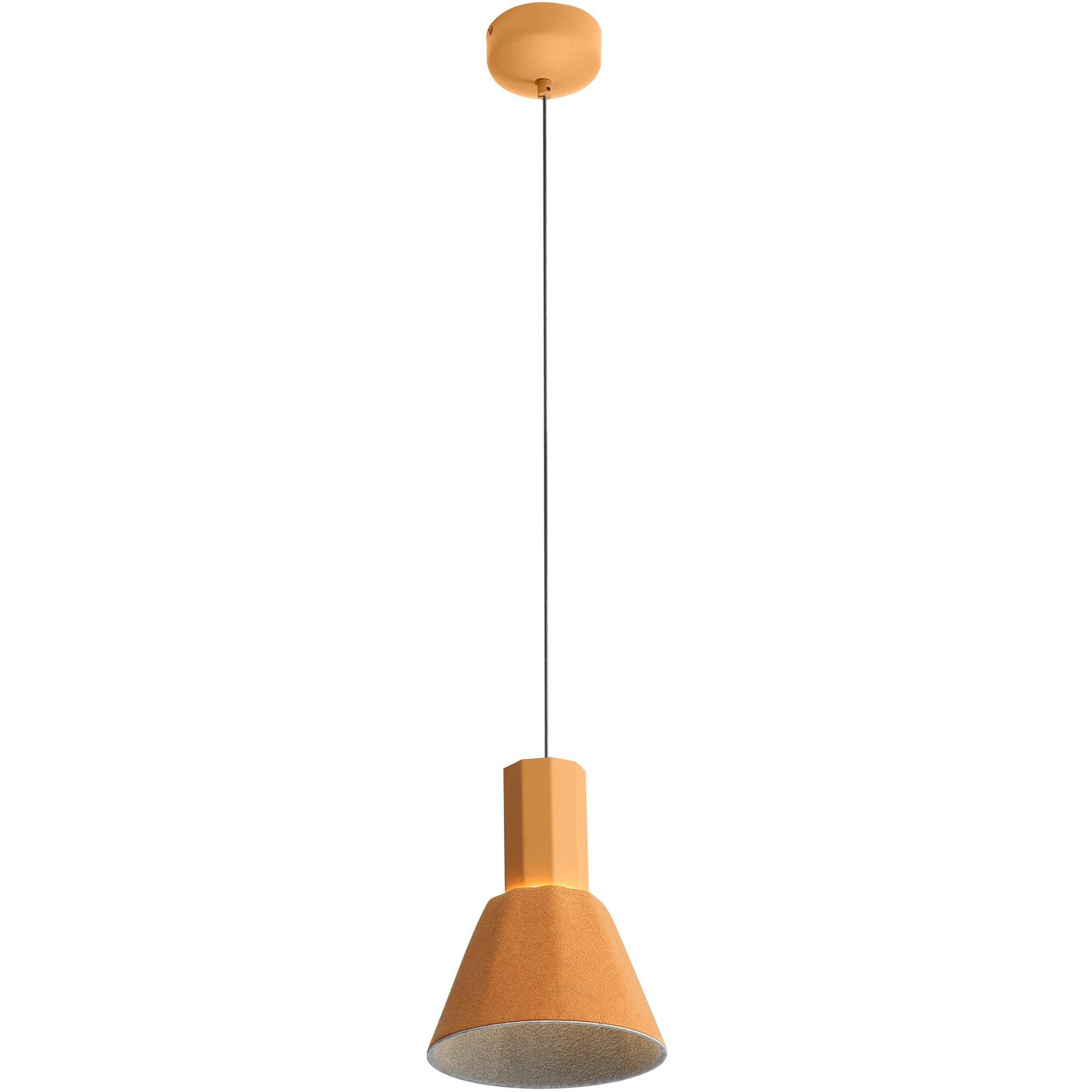 Faroe Pendant Ceiling Light in Earth Yellow/Grey