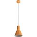 Faroe Pendant Ceiling Light in Earth Yellow/Grey