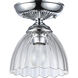Audra 1 Light 6.88 inch Chrome Semi-Flush Ceiling Light