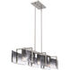 Aenon 3 Light 40.5 inch Pewter Island Light Ceiling Light