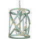 Alcott 3 Light 13 inch Antique Teal Pendant Ceiling Light