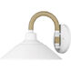 Journey 1 Light 12 inch Natural White Wall Sconce Wall Light