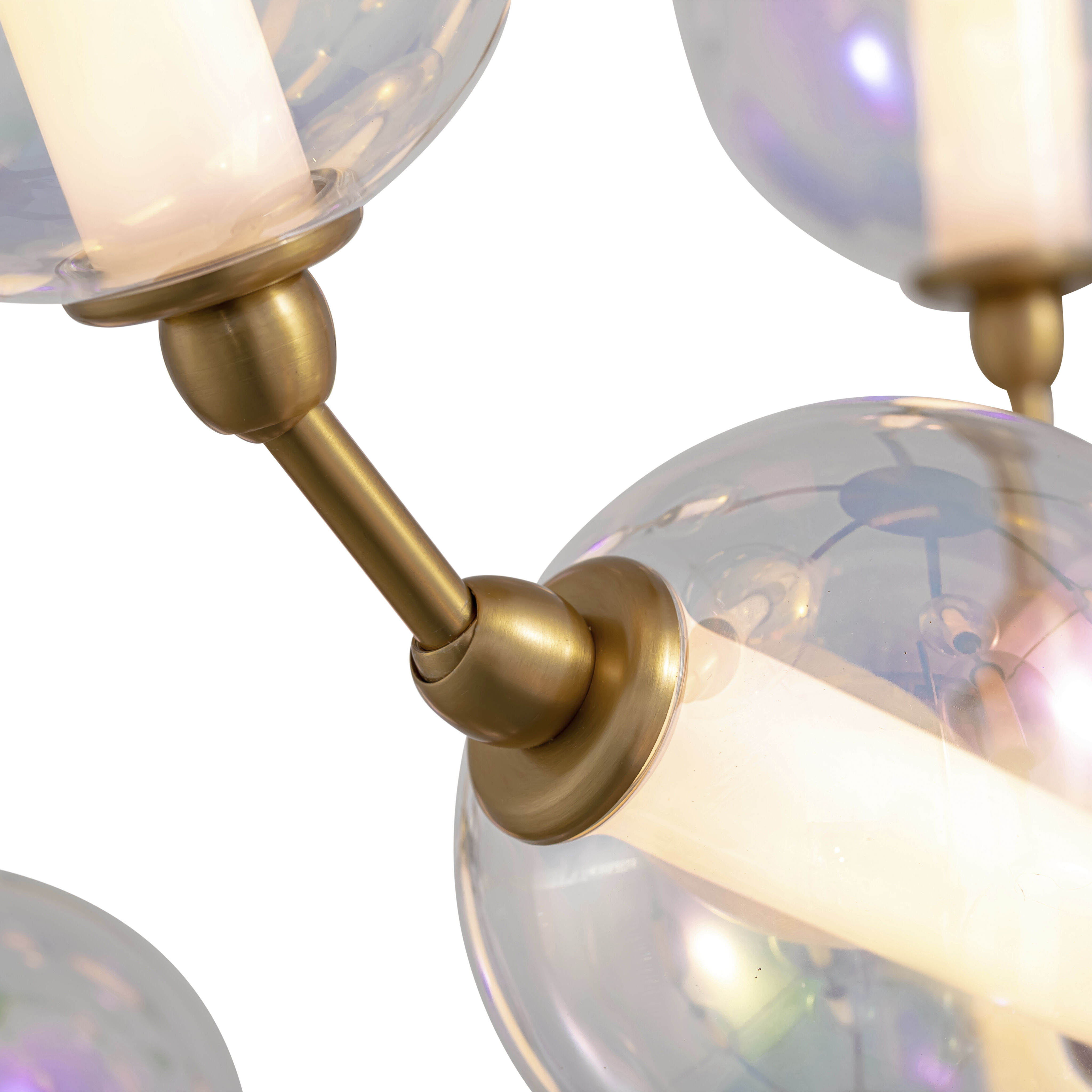 Pearla Pendant Ceiling Light in Brushed Champagne Brass