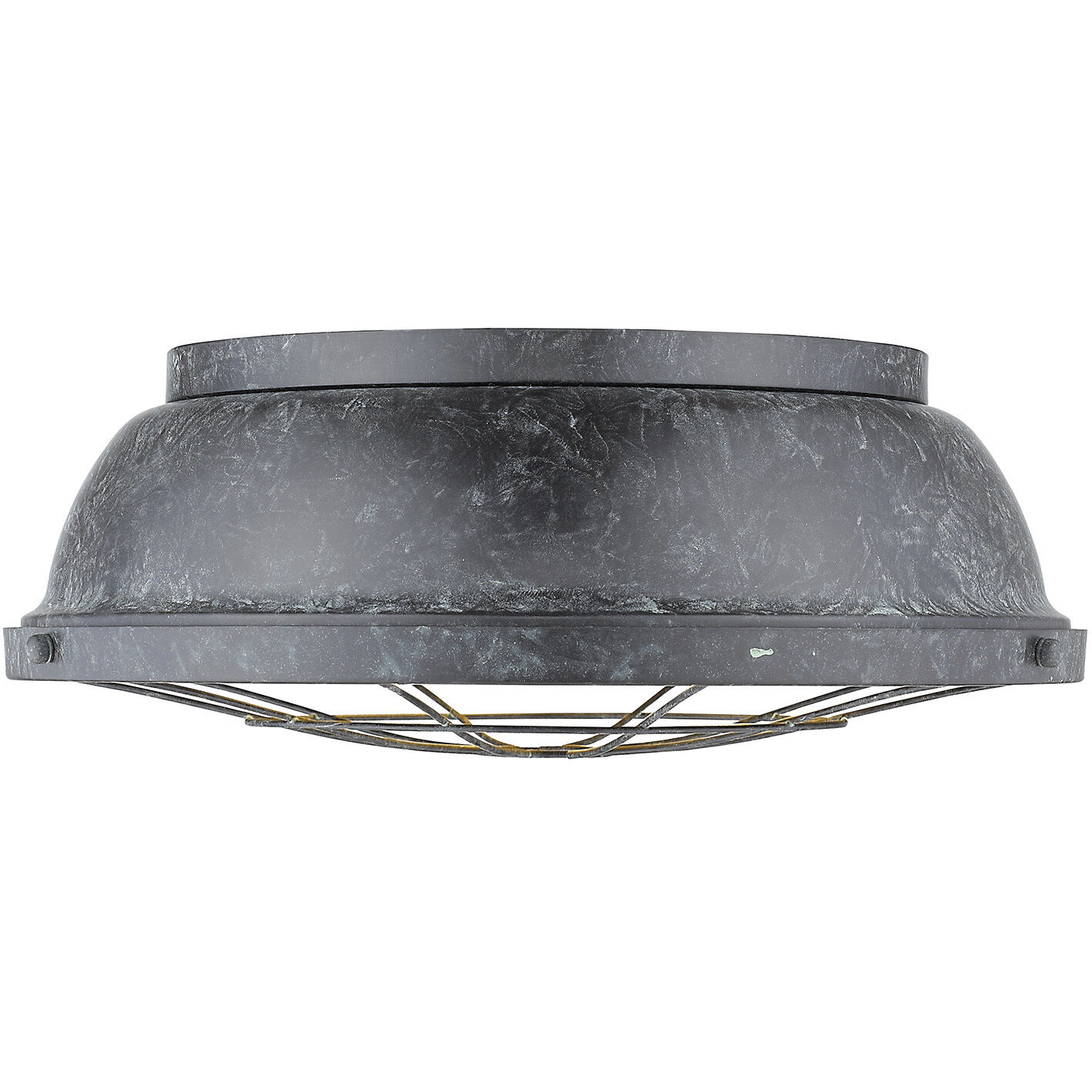 Bartlett 3 Light 16.5 inch Black Patina Flush Mount Ceiling Light, Damp