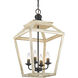 Haiden 4 Light 16 inch Antique Black Iron Pendant Ceiling Light