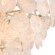 Cascada 11 Light 27.25 inch Aegean Silver Pendant Ceiling Light in Cirrus Cloud Glass, 3 Tier