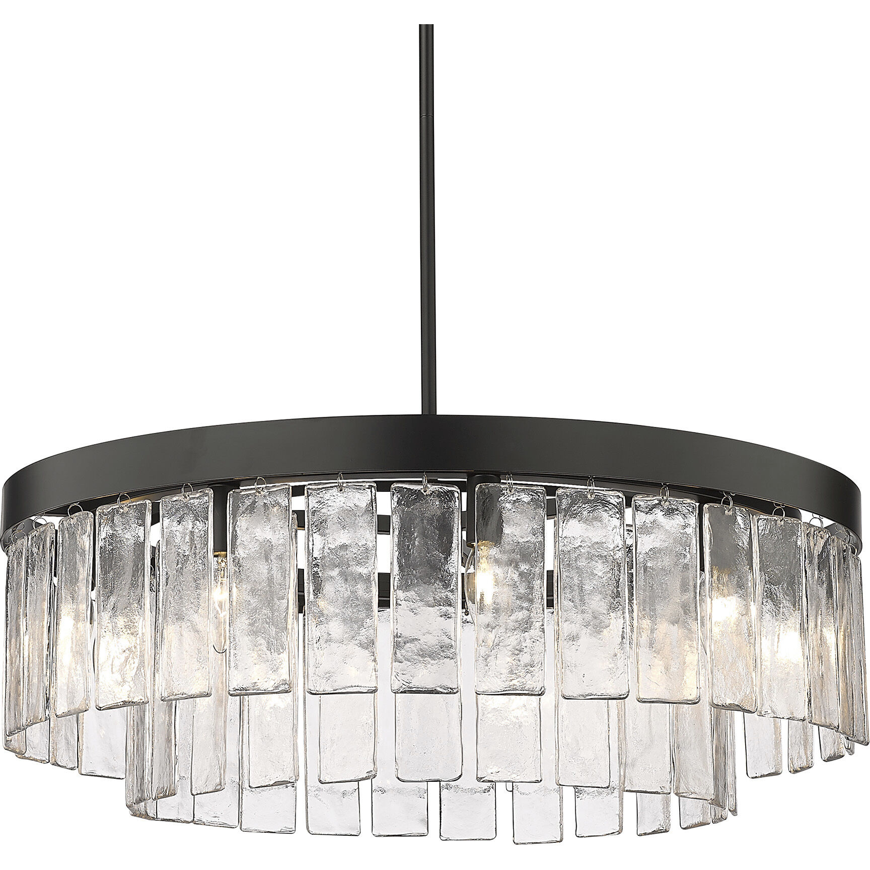 Ciara 27 inch 60.00 watt Matte Black Chandelier Ceiling Light