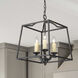 Athena 3 Light 14.5 inch Natural Black Pendant Ceiling Light