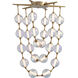 Pearla Pendant Ceiling Light in Brushed Champagne Brass