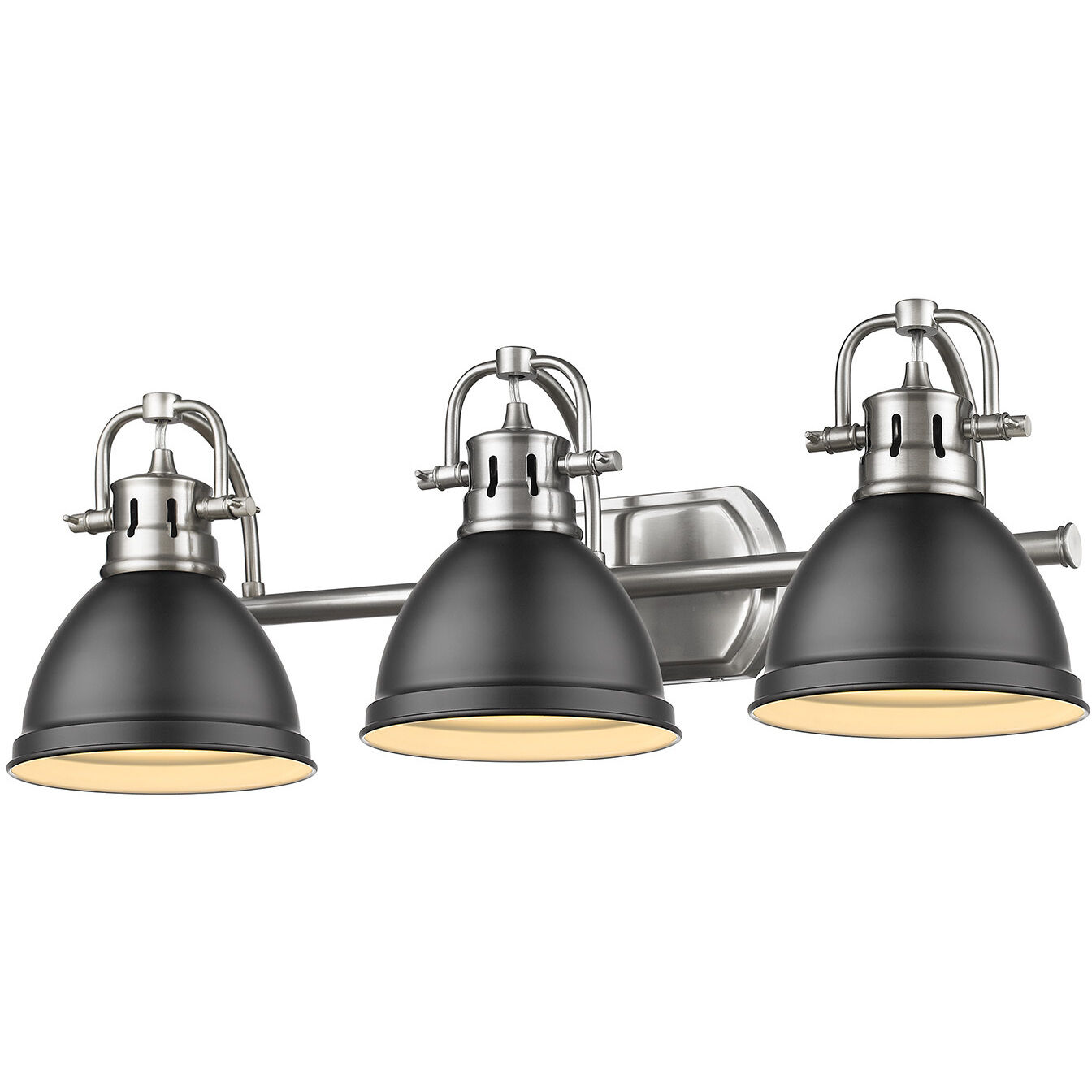 Yep Duncan Vanity Wall Light in Pewter, Matte Black