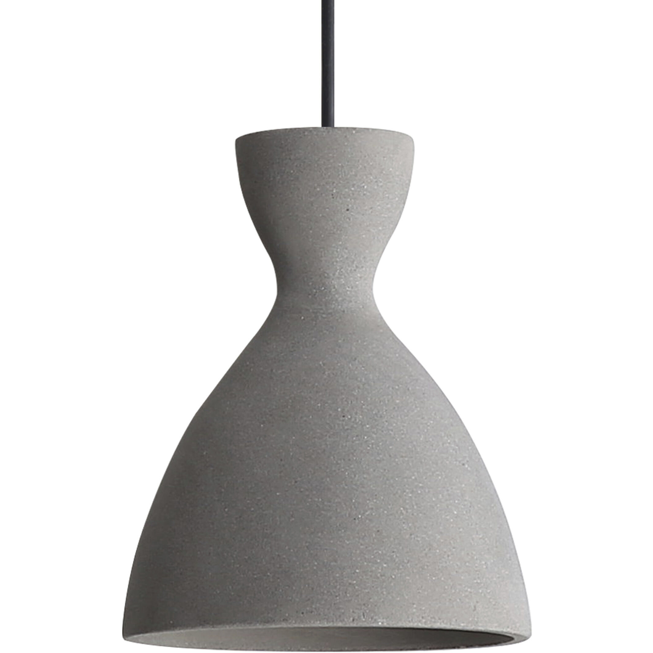 Aethera Pendant Ceiling Light in White Sandstone Cement