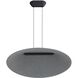 Faroe Pendant Ceiling Light in Flecked Black/Grey