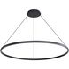 Veritas 70.88 inch 175.00 watt Sand Black Chandelier Ceiling Light