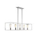 Wesson 5 Light 41 inch Chrome Linear Pendant Ceiling Light
