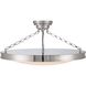 Cameron 1 Light 30 inch Polished Nickel Semi-Flush Mount Ceiling Light