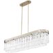 Ciara Island Light Ceiling Light in White Gold