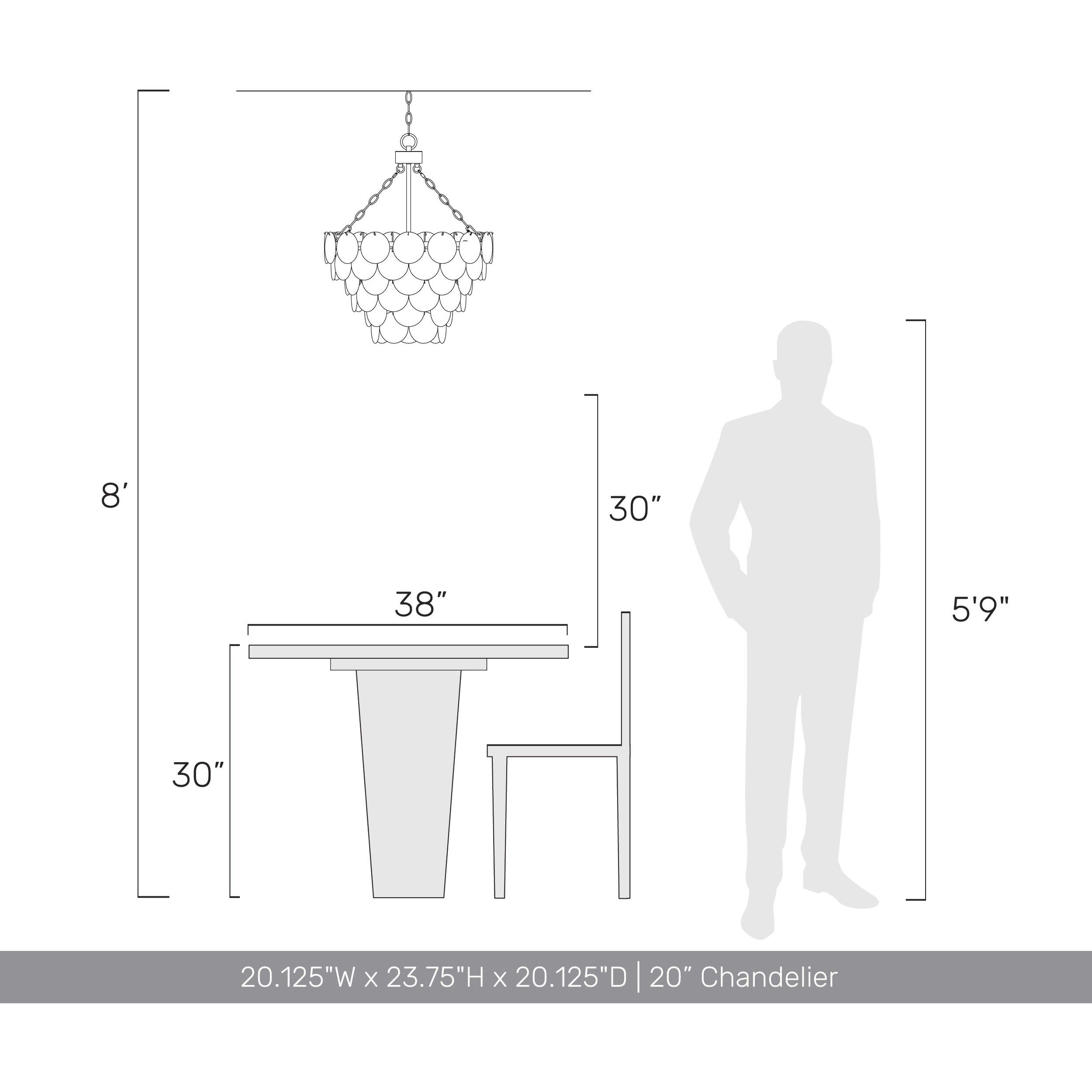 Yep Cascada Pendant Ceiling Light in Cirrus Cloud Glass, 3 Tier