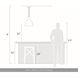 Aethera LED 14 inch White Sandstone Cement Pendant Ceiling Light