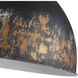 Alison 8 Light 27 inch Vintage Gold Pendant Ceiling Light in Weathered Black Iron