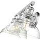 Carver 3 Light 28 inch Chrome Bath Vanity Wall Light in Clear Glass