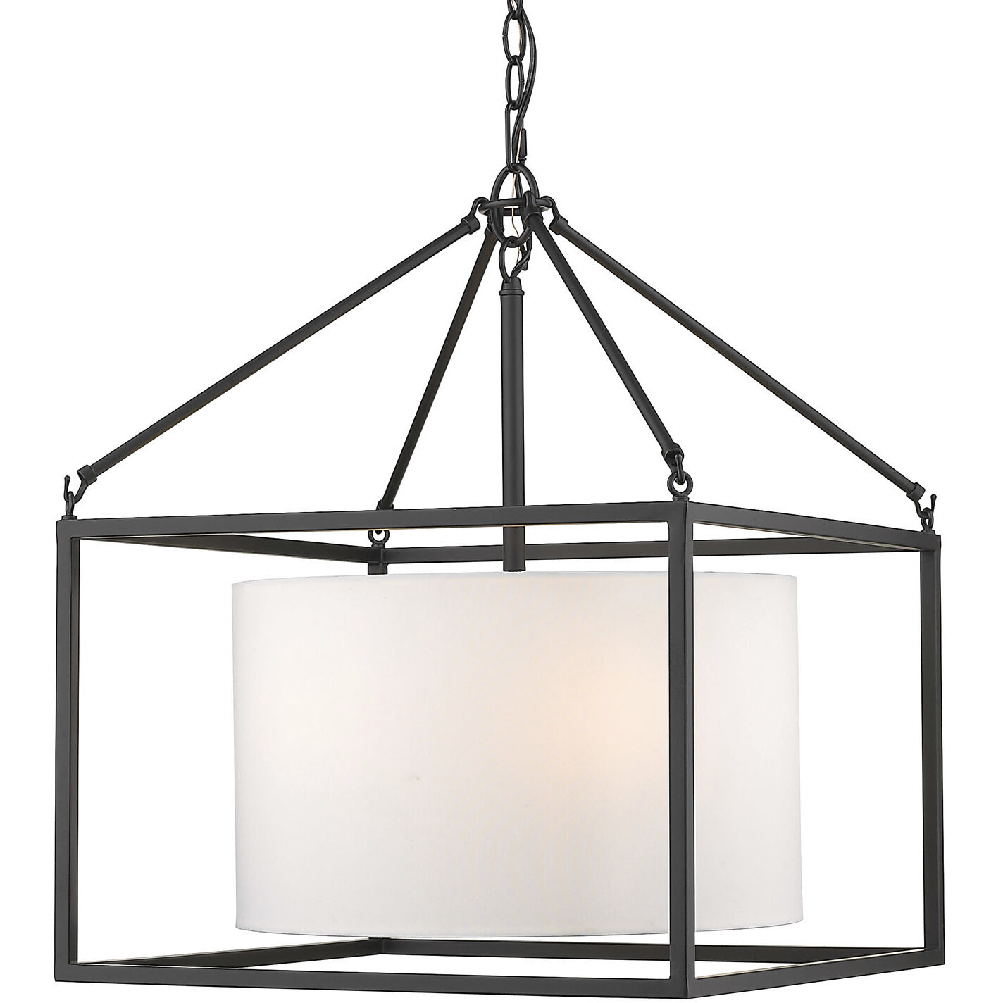 Manhattan 18.38 inch 60.00 watt Matte Black Chandelier Ceiling Light