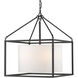 Manhattan 18.38 inch 60.00 watt Matte Black Chandelier Ceiling Light